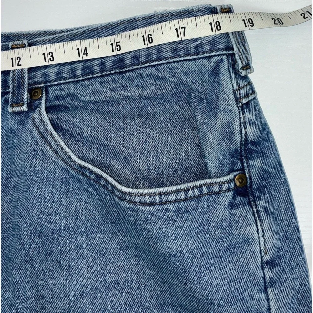 L.L.Bean Double L Men's Blue Denim Lined Jeans Natural Fit Straight Light Wash